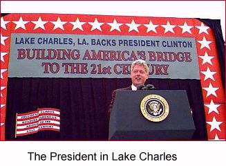 The President in Lake Charles