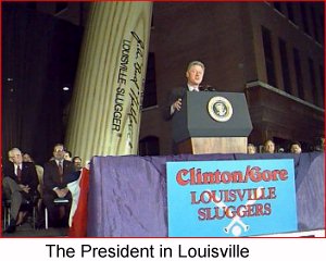 The President in Louisville