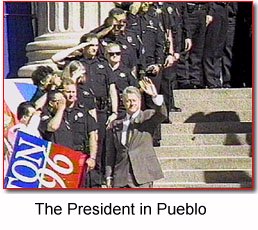 The President in Pueblo