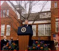 President Clinton speaks at Univeristy of Central Oklahoma
