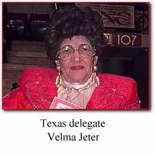 Texas delegate Velma Jeter