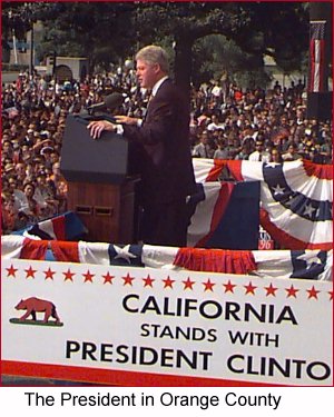 The President in Orange Country