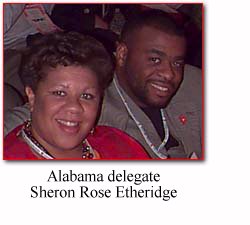 Alabama delegate Sheron Rose-Etheridge
