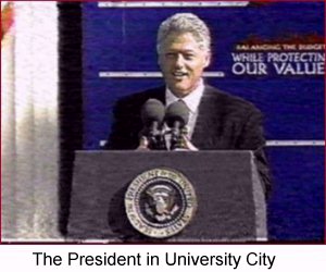 The President in St. Louis