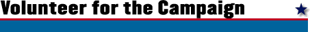Volunteer for the Campaign